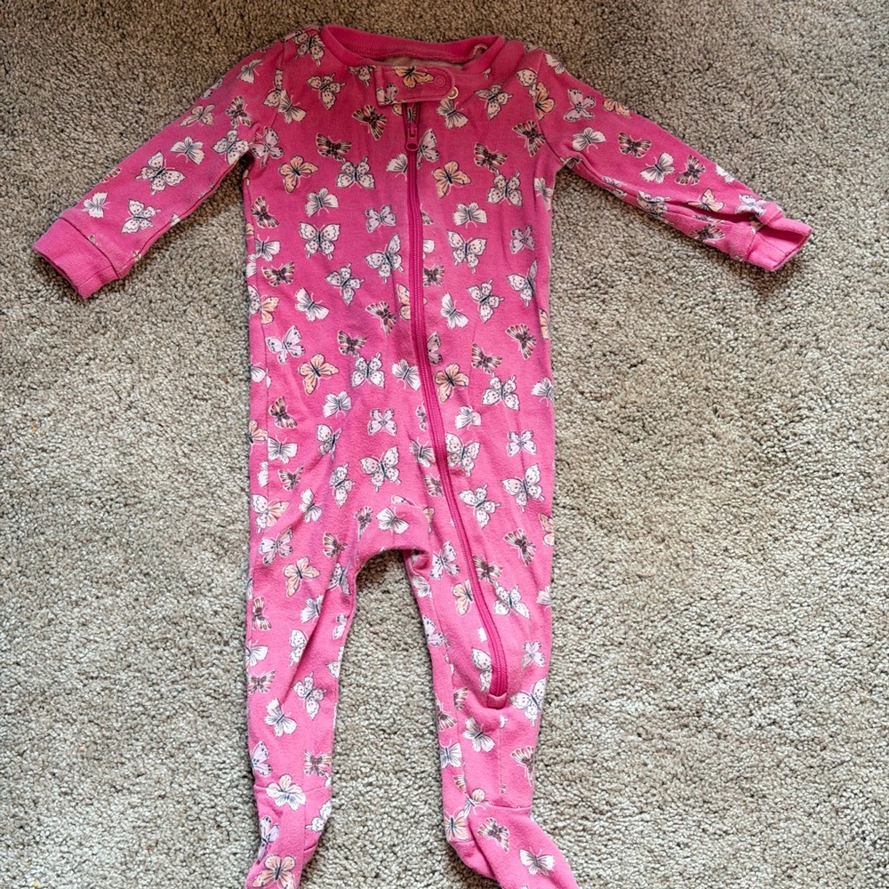 Janie and Jack Pink Butterfly PJs🦋